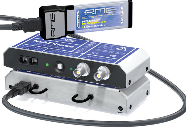The MADIface offers 64 inputs and 64 outputs.
